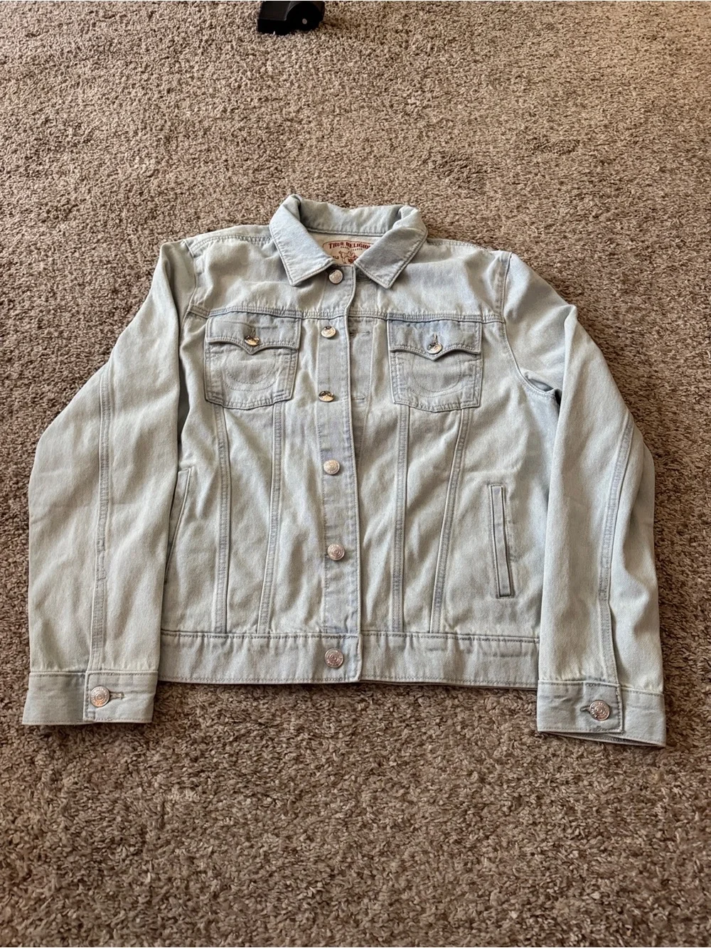True Religion Light Wash Denim Jacket